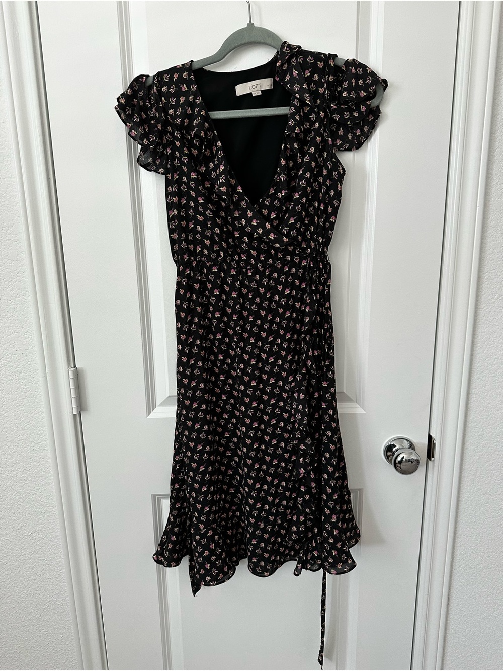 LOFT Floral Wrap Style Dress